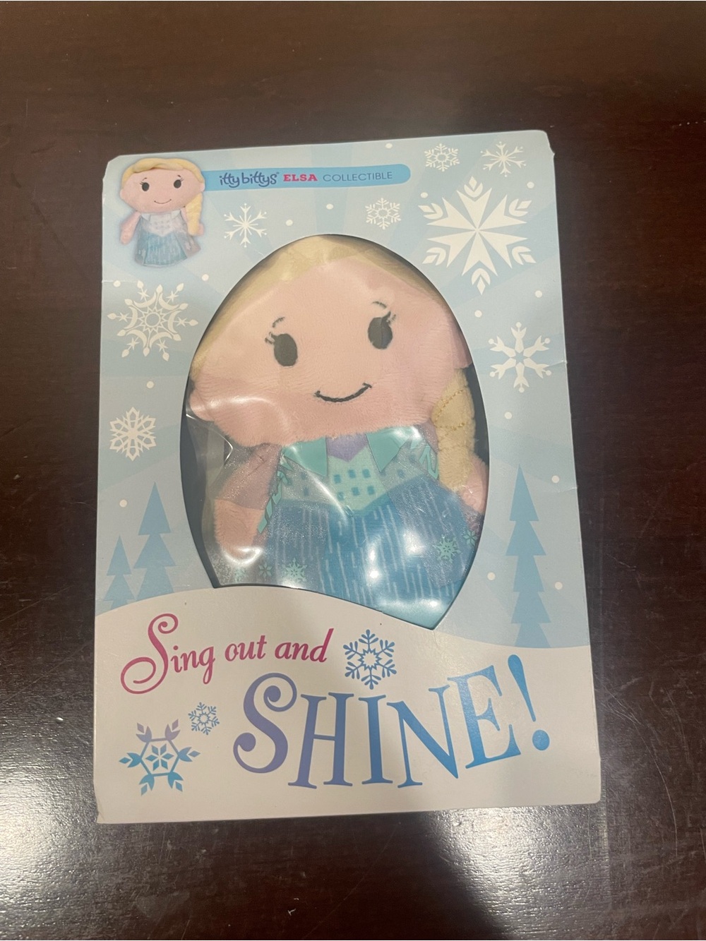 Hallmark Itty Bittys Elsa Plush - Blue, Blonde, Pink